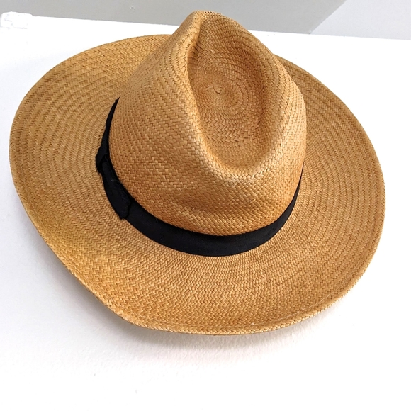 Sold! Vintage Dorfman Pacific Straw Rancher Fedora Sun Hat - Picture 10 of 10